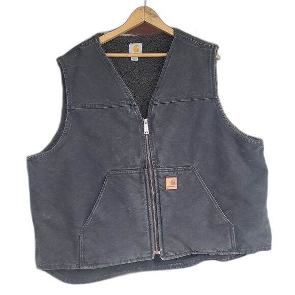 Carhartt Other - Vintage Carhartt Vest Sherpa Lined  V26 BLK